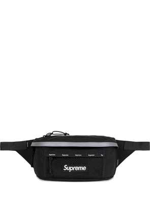 Supreme reflective-trim belt bag - Black