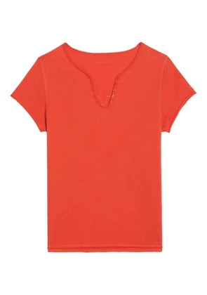 Zadig&Voltaire Henley T-shirt - Orange