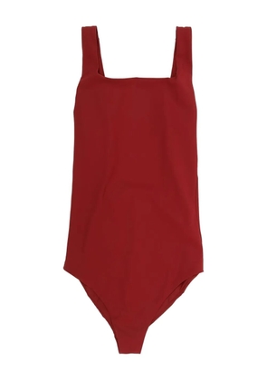 Jil Sander square-neck swimsuit - Red