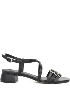 Studio Chofakian 25mm Studio 178 buckle-detail crisscross sandals - Black