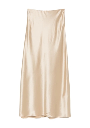 By Malene Birger satin-effect straight maxi skirt - Gold