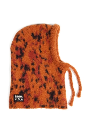 Bimba y Lola Carmine lynx knit balaclava - Orange