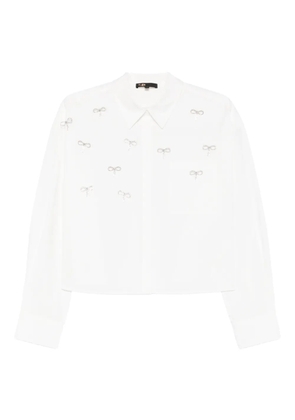 Maje bow-buttoned shirt - White