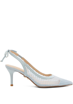TWENTY FOURHAITCH net dallas pumps - Blue