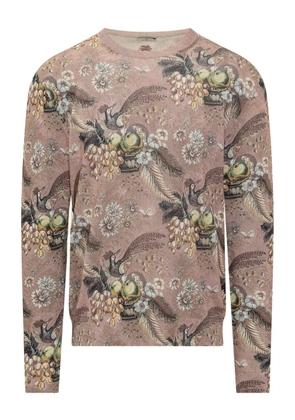 ETRO Pegaso floral sweater - Pink