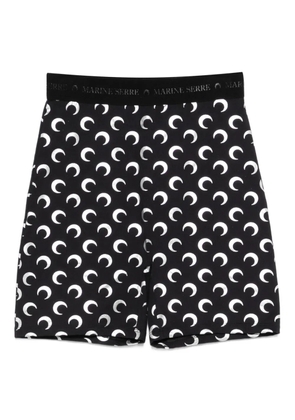 Marine Serre moon -printed shorts - Black