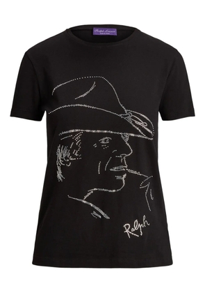 Ralph Lauren Collection embellished-graphic T-shirt - Black