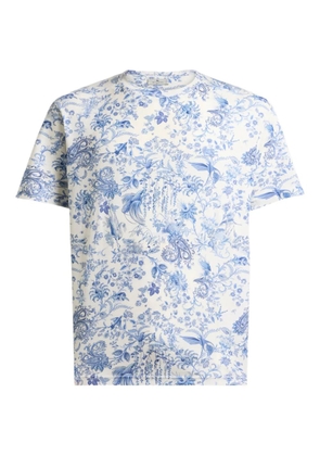 ETRO flora fauna motif cotton t-shirt - White