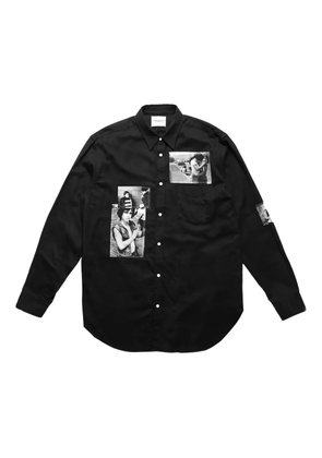 Takahiromiyashita The Soloist patchwork shirt - Black