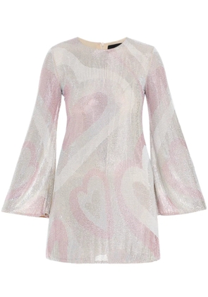 Celia Kritharioti sequin-embellished mini dress - Pink