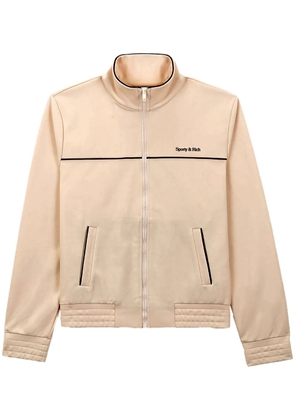 Sporty & Rich logo-print performance jacket - Neutrals