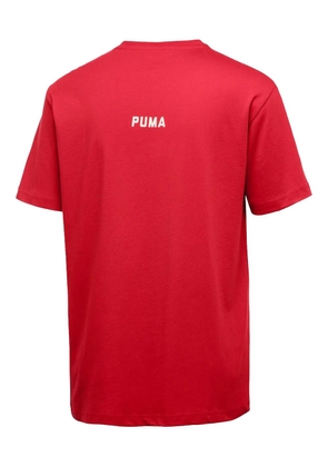 PUMA x O.Moscow text-print T-Shirt - Red