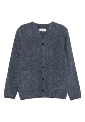 Universal Works V-neck cardigan - Blue