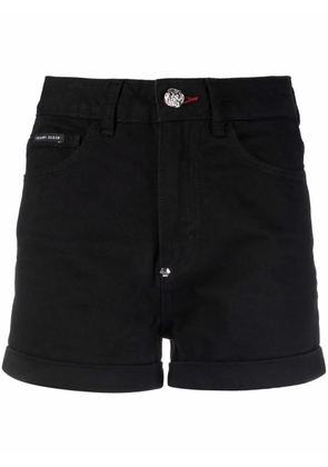 Philipp Plein slim-cut hot shorts - Black