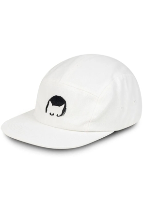 GUTTER CAT GANG embroidered-logo cap - White