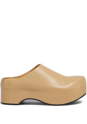 Marni platform clogs - Neutrals