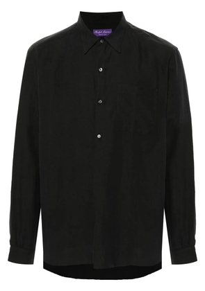 Ralph Lauren Purple Label pointed-collar shirt - Black