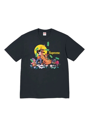 Supreme All Dogs Go To Heaven graphic T-shirt - Black