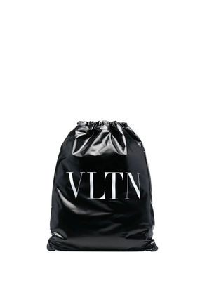 Valentino Garavani VLTN patent leather backpack - Black