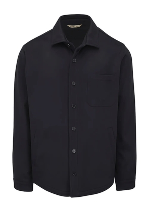 Maurizio Baldassari button-fastening patch-pocket shirt jacket - Blue