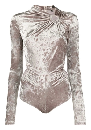 ISABEL MARANT gathered-detail long-sleeve body - Grey