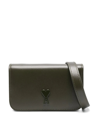 AMI Paris Ami de Coeur strap wallet - Green