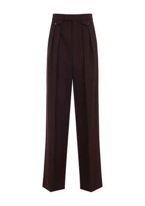 Chloé buttoned pleated trousers - Red