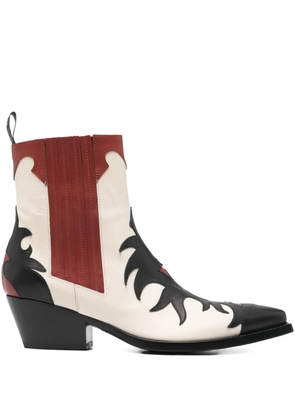 Sartore panelled boots - White