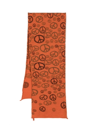KAPITAL Peace wool scarf - Orange