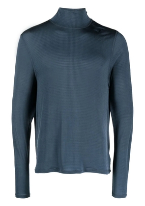 OUR LEGACY Bend high-neck ripstop T-shirt - Blue