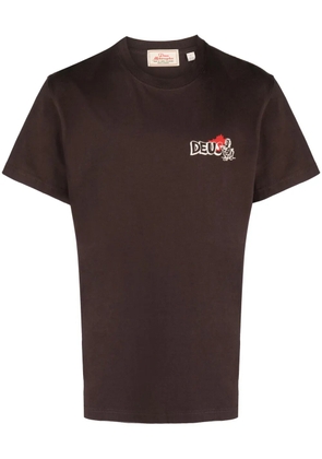 Deus Ex Machina logo-print recycled cotton T-shirt - Brown