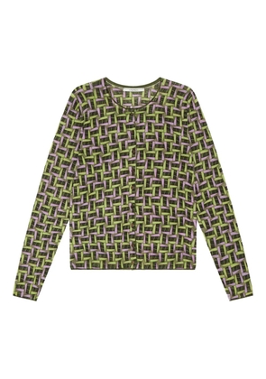MALIPARMI patterned cardigan - Green