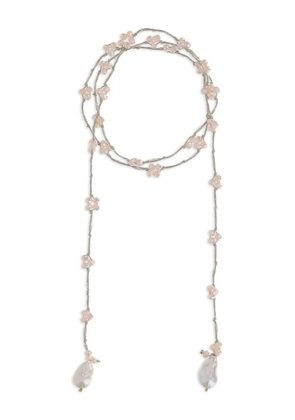 Mela embellished necklace - Silver