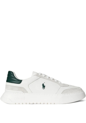 Polo Ralph Lauren leather panelled sneakers - White