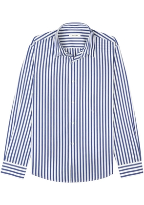 Sporty & Rich vertical-stripe long-sleeve shirt - Blue