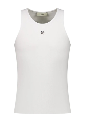 GmbH Nasser ribbed tank top - White