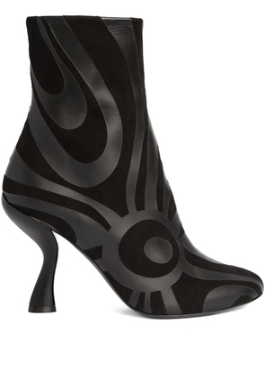 PUCCI marmo print heeled boots - Black