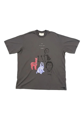 Song For The Mute sketchbook-print T-shirt - Grey