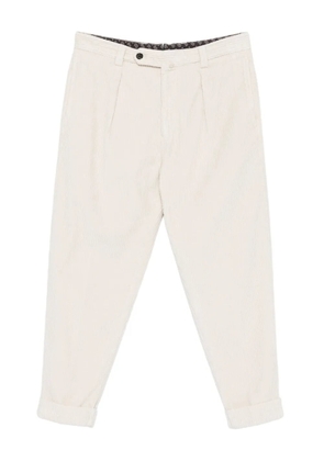 Berwich Chiaia GD pleated corduroy trousers - White