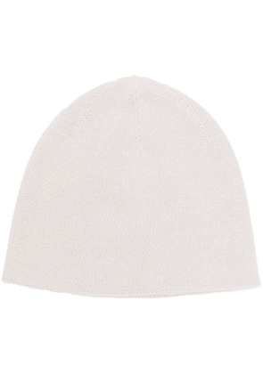 N.Peal double layer cashmere beanie - Neutrals