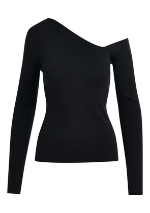 Essentiel Antwerp Imeric asymmetric ribbed sweater - Black