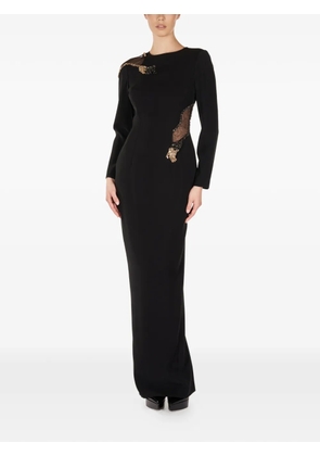 ARAFTU embellishment-detail split maxi dress - Black