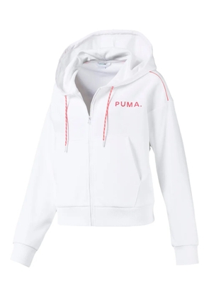 PUMA full-zip chase hoodie - White