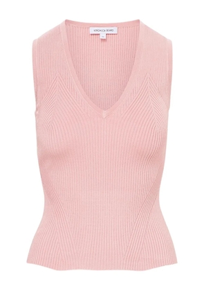 Veronica Beard Sid knitted top - Pink