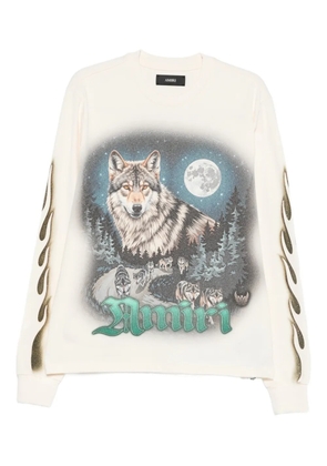 AMIRI longsleeve tee top - Neutrals