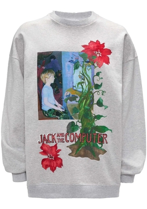JW Anderson graphic-print crew-neck sweatshirt - Grey