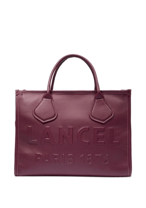 Lancel medium embossed-logo tote bag - Purple