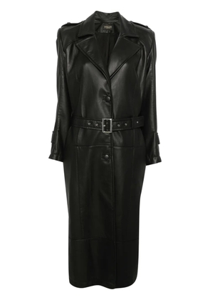 MITILIANE COUTURE leather trench coat - Black