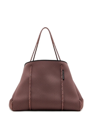 STATE OF ESCAPE Escape perforated blend tote bag - Brown