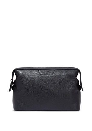 Lancel Côme leather zip-top wash bag - Black